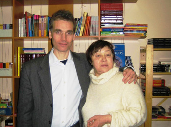 With Gala Strachuk, president of the C.S.A., 2001